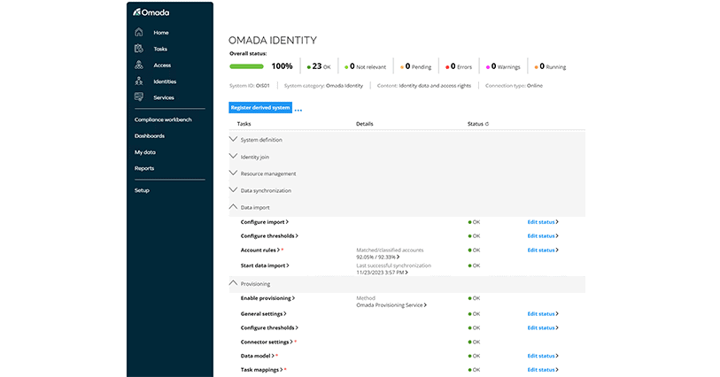Omada Identity V15 - System Overview